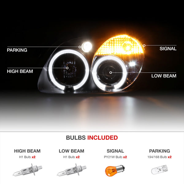 1998-2004 Mercedes-Benz R170 SLK-Class Black Headlight