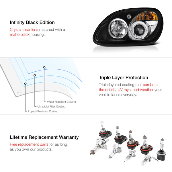 1998-2004 Mercedes-Benz R170 SLK-Class Black Headlight
