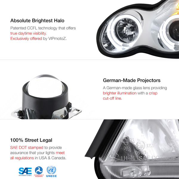2001-2007 Mercedes-Benz W203 C-Class Chrome Headlight