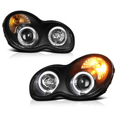 2001-2007 Mercedes-Benz W203 C-Class Black Headlight