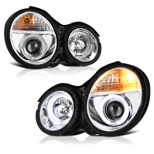 2000-2002 Mercedes-Benz W210 E-Class Chrome Headlight