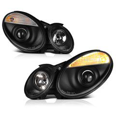 2003-2006 Mercedes-Benz W211 E-Class Black Headlight