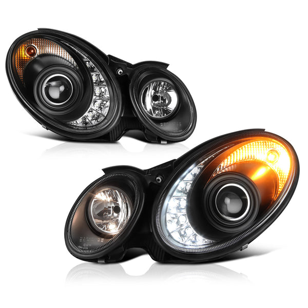2003-2006 Mercedes-Benz W211 E-Class Black Headlight