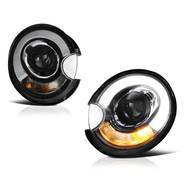 2007-2013 Mini Cooper Black Headlight