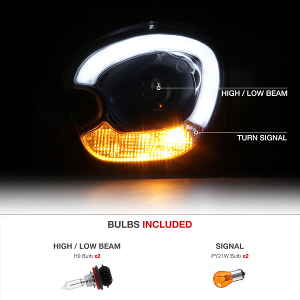 2011-2016 Mini Cooper Countryman Black Headlight