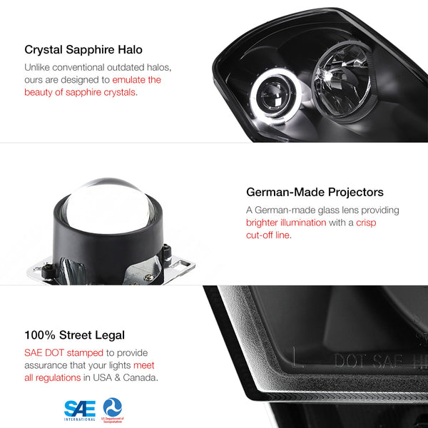 2000-2005 Mitsubishi Eclipse Black Headlight