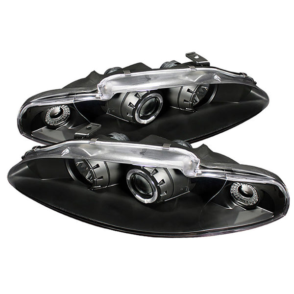 1995-1996 Mitsubishi Eclipse Black Headlight