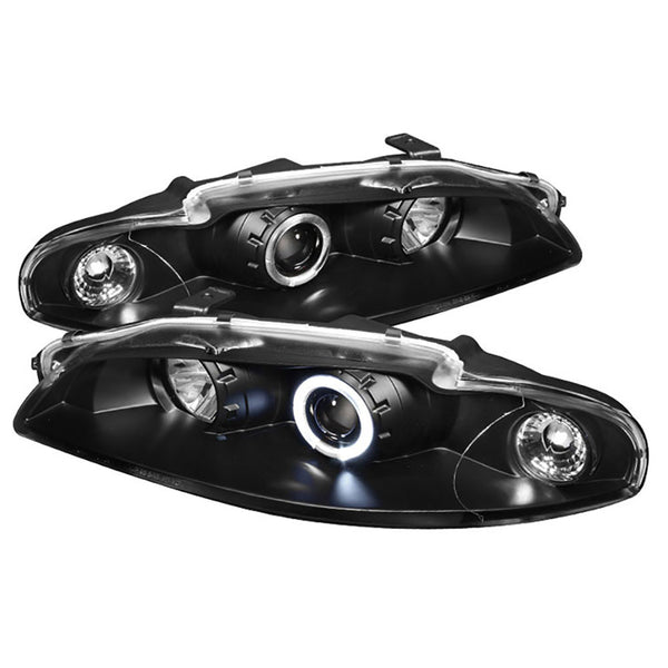1997-1999 Mitsubishi Eclipse Black Headlight