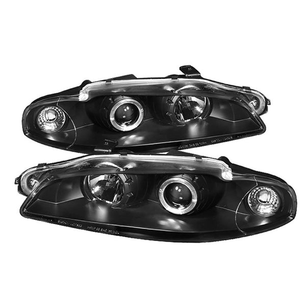 1997-1999 Mitsubishi Eclipse Black Headlight