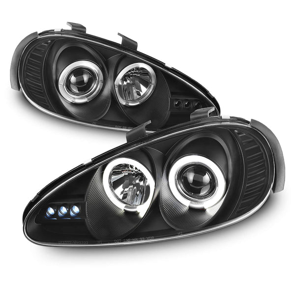 1992-1995 Mazda MX-3 Black Headlight
