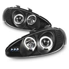 1992-1995 Mazda MX-3 Black Headlight