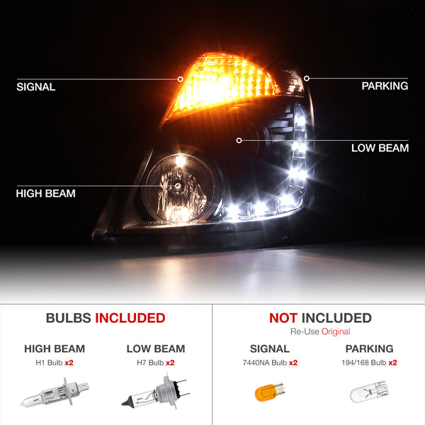 2003-2005 Nissan Z33 350Z Fairlady Black Headlight
