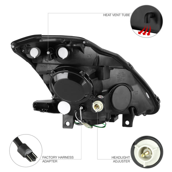 2003-2005 Nissan Z33 350Z Fairlady Smoked Headlight