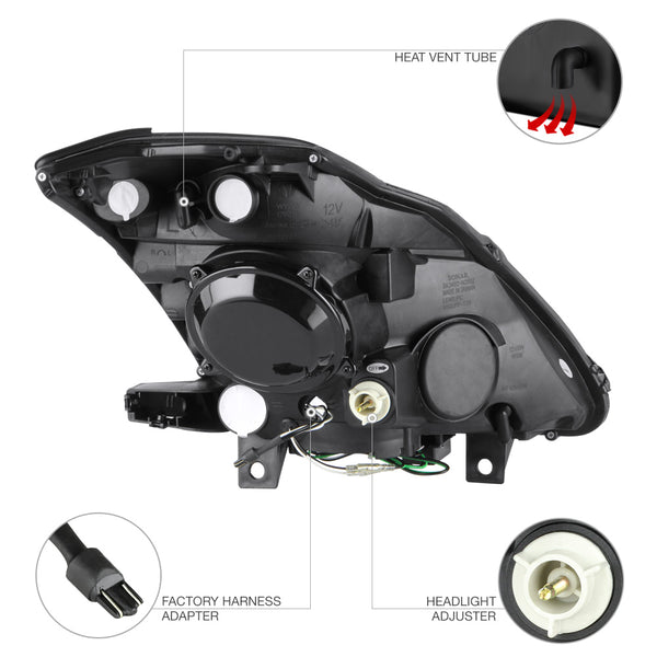 2003-2005 Nissan Z33 350Z Fairlady Smoked Headlight