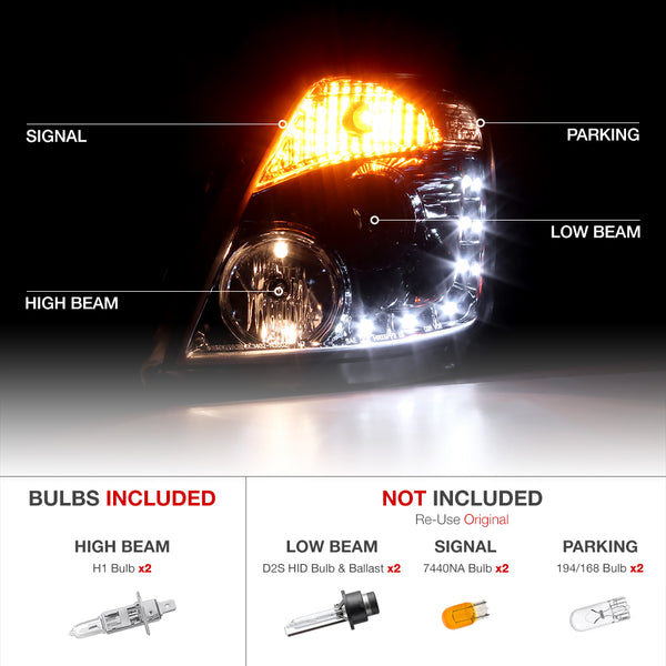 2006-2009 Nissan Z33 350Z Fairlady Smoked Headlight