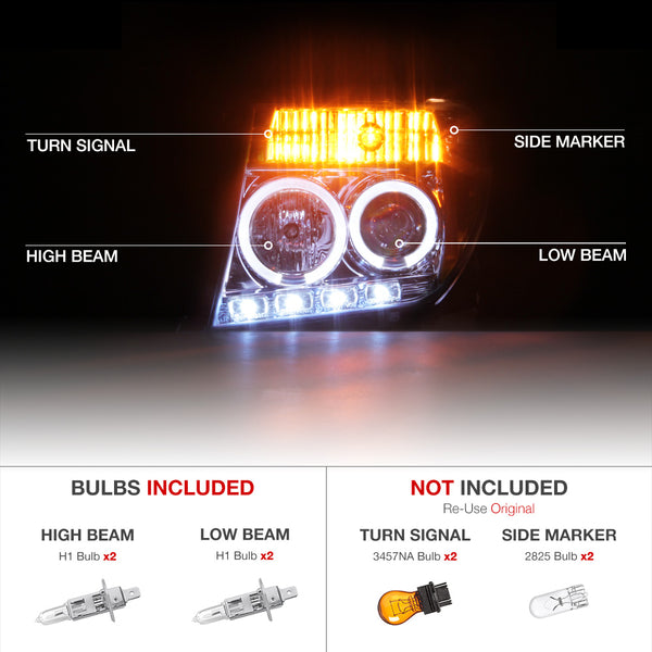 2005-2008 Nissan Frontier Chrome Headlight