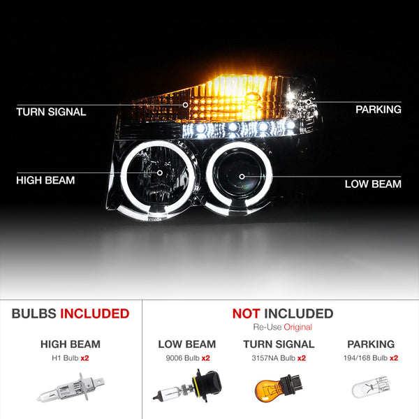 2004-2015 Nissan Titan Chrome Headlight