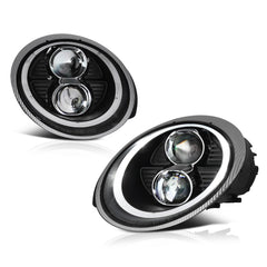 2005-2012 Porsche 997-Series 911 Carrera Black Headlight