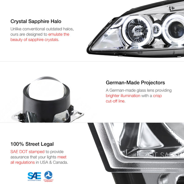 2005-2010 Pontiac G6 Chrome Headlight