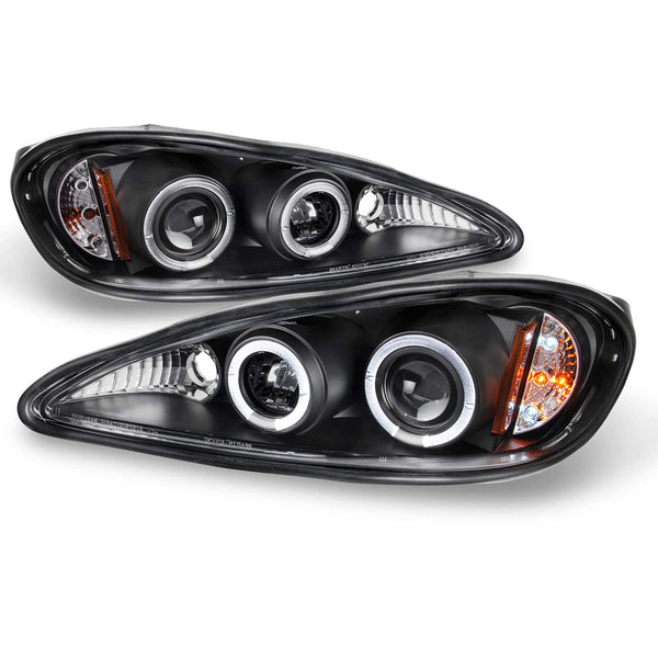 1999-2005 Pontiac Grand AM Black Headlight