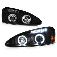 2004-2008 Pontiac Grand Prix Black Headlight