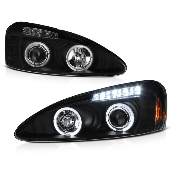 2004-2008 Pontiac Grand Prix Black Headlight