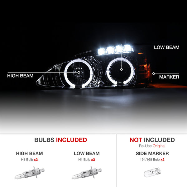 2004-2008 Pontiac Grand Prix Chrome Headlight
