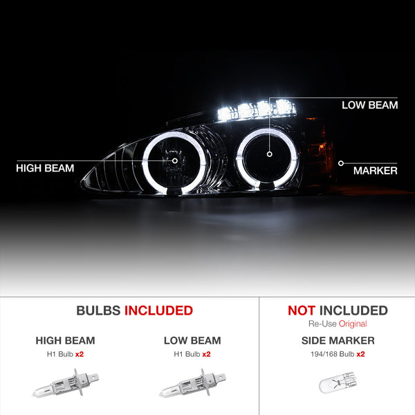 2004-2008 Pontiac Grand Prix Smoked Headlight