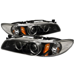 1997-2003 Pontiac Grand Prix Black Headlight
