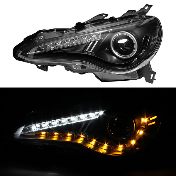 2013-2016 Subaru BRZ Black Headlight