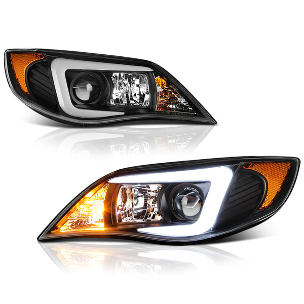2008-2014 Subaru Impreza WRX Black Headlight