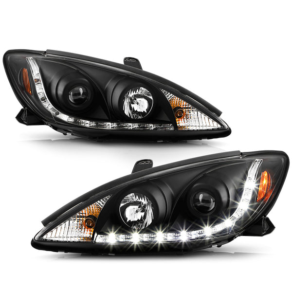 2002-2004 Toyota Camry Black Headlight