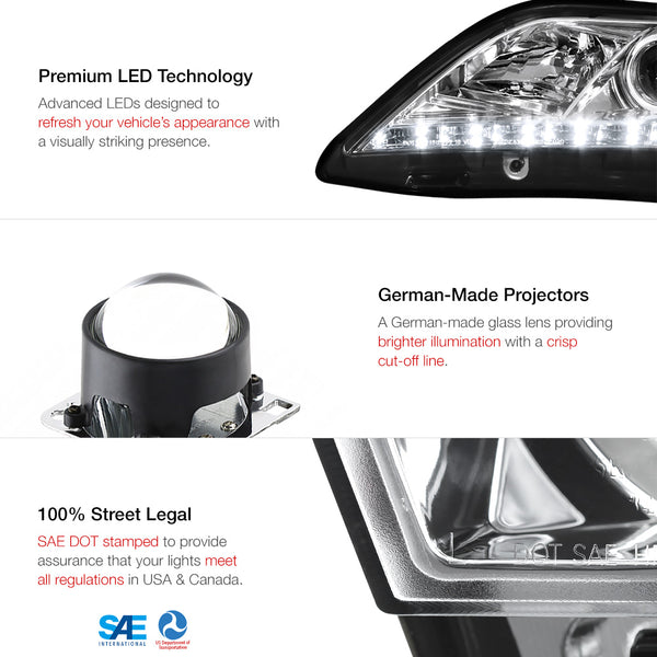 2007-2009 Toyota Camry Chrome Headlight