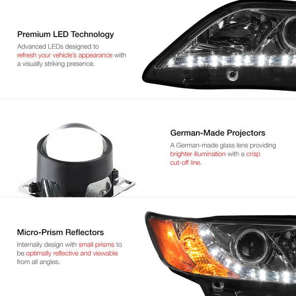 2007-2009 Toyota Camry Smoked Headlight