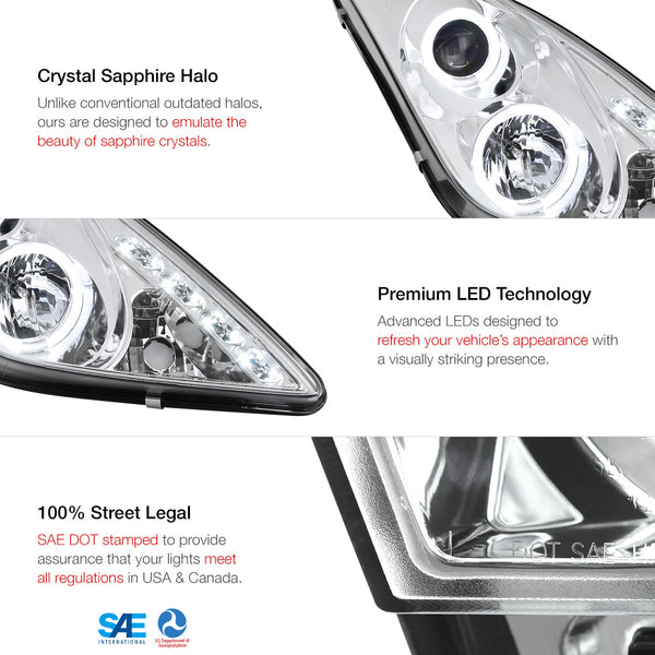 2000-2005 Toyota Celica Chrome Headlight