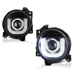2007-2015 Toyota FJ Cruiser Black Headlight