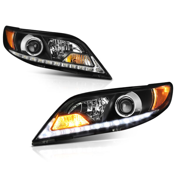 2004-2007 Volkswagen Touareg Black Headlight
