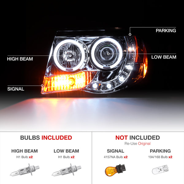 2005-2011 Toyota Tacoma Smoked Headlight