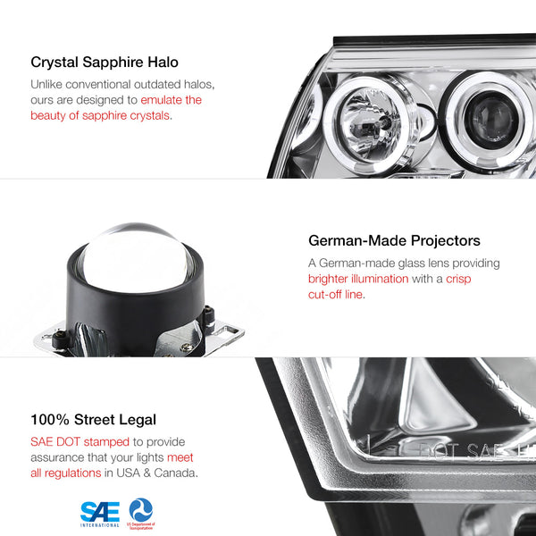 2005-2011 Toyota Tacoma Chrome Headlight