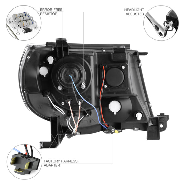 2005-2011 Toyota Tacoma Chrome Headlight