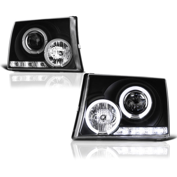 1997-2000 Toyota Tacoma Black Headlight