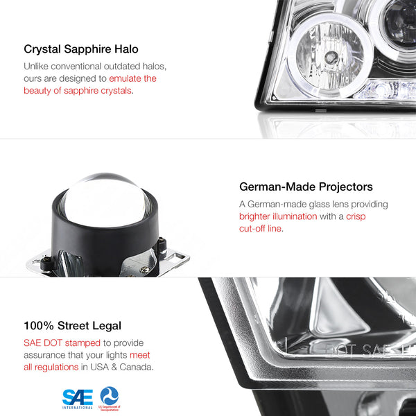 1997-2000 Toyota Tacoma Chrome Headlight