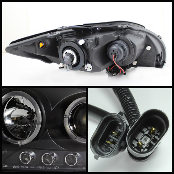 2008-2010 Scion tC Black Headlight