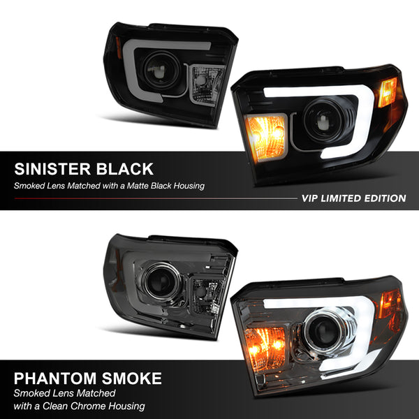 2014-2017 Toyota Tundra Sinister Black Headlight