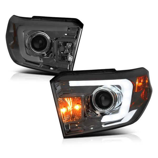 2014-2017 Toyota Tundra Smoked Headlight