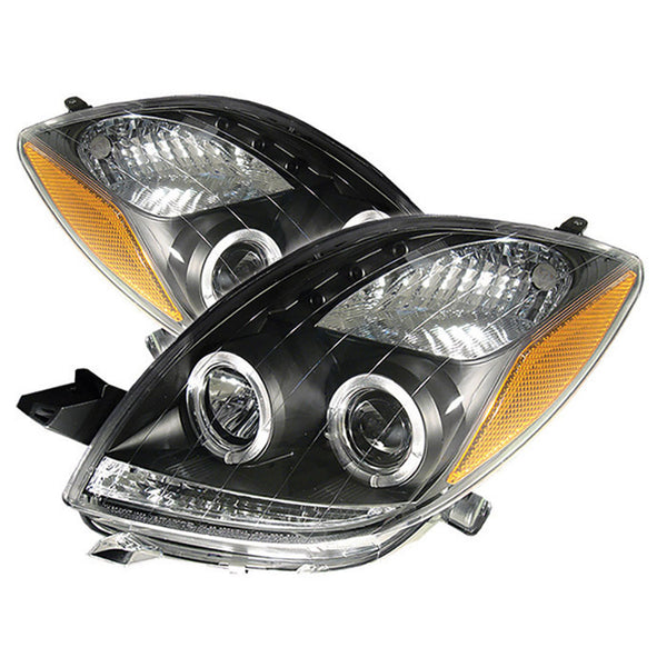 2006-2008 Toyota Yaris Black Headlight