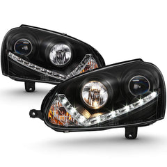 2006-2009 Volkswagen GTI Black Headlight