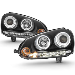 2006-2009 Volkswagen GTI Black Headlight