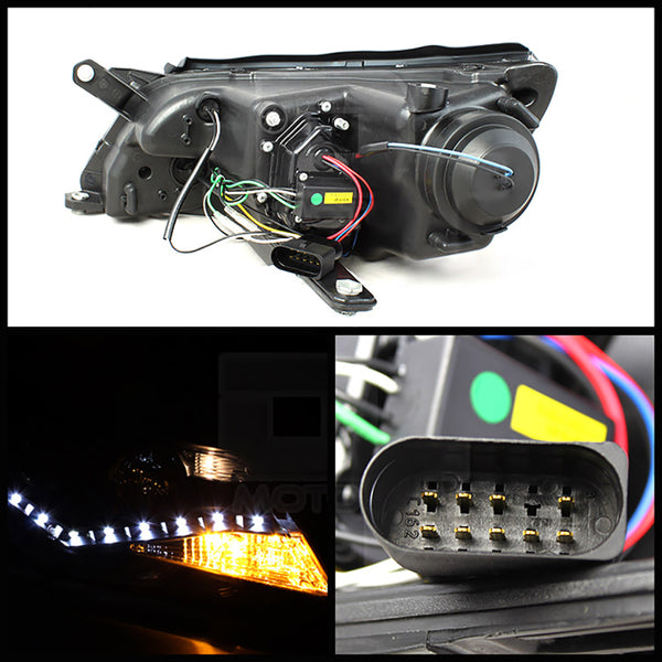 2009-2011 Volkswagen Tiguan Black Headlight