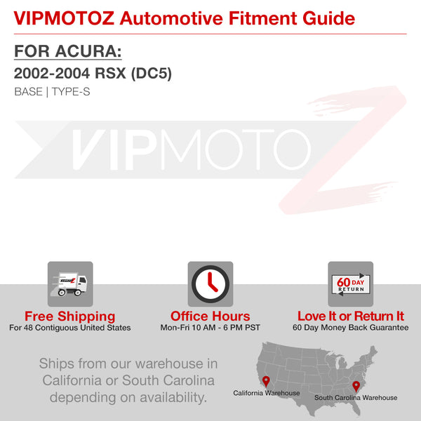 2002-2004 Acura RSX Black Tail Light